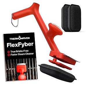 $14.99* | Thermomaven Grill Brush Bristle Free Brush w/ 3 Replacement Heads (Red) at Amazon