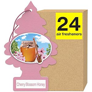 $7.73* | 24-Count Little Trees Car Air Freshener (Cherry Blossom Honey) at Amazon