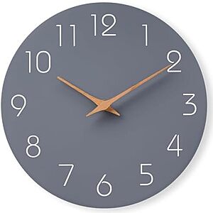[AC] $4.99* | 8" Mosewa Silent Non-Ticking Battery Operated Wall Clock at Amazon