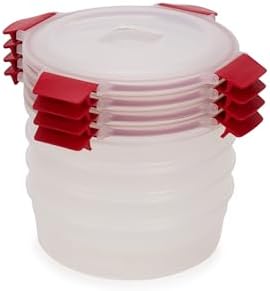 $14.76 | Joseph Joseph Nest Lock 8-piece Plastic BPA Free Round Food Storage Container Set at Amazon