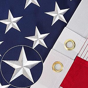 $6.99 | 3' x 5' Heavy Duty Polyester American Flag at Amazon
