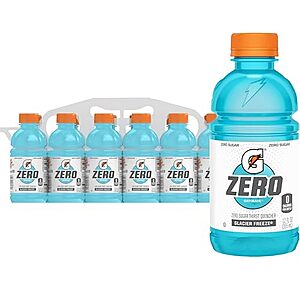 [SnS] $5.68* | 12-Pack 12-Oz Gatorade Thirst Quencher Zero Sugar Sports Drink (Glacier Freeze) at Amazon