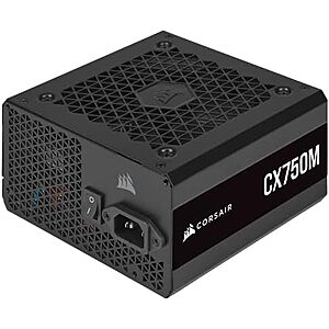 $54.99* | 750W Corsair CX750M 80 Plus Bronze Semi-Modular Low-Noise ATX Power Supply at Amazon
