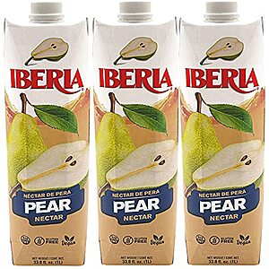 [SnS] $5.64* | 3-Pack 33.8-Oz Iberia Nectar (Pear) at Amazon ($1.88 each)