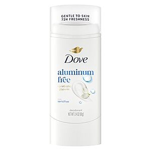 [SnS, AC] $3.88 | 2.4-Oz Dove Aluminum-Free Sensitive Skin Deodorant Stick at Amazon