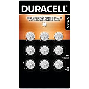 [SnS] $9.39 | 9-Count DURACELL CR2032 3V Lithium Coin Batteries at Amazon ($1.04 each)