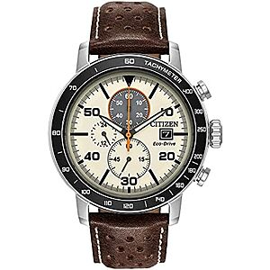 Citizen Men's Eco-Drive Weekender Brycen Chronograph Watch (Stainless Steel) $208 + Free S&H