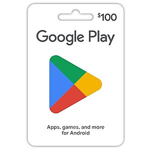$100* | $100 Google Play Gift Card + $10 credit at Amazon