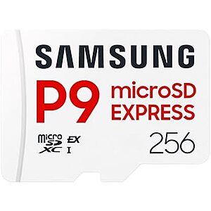 256GB Samsung P9 Express microSD Express Card $31.50 