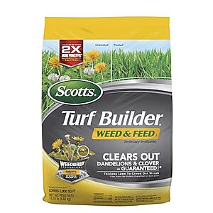 14.29-Lb Scotts Turf Builder Weed and Feed 3 (5,000 Sq-ft Coverage) $22.50 