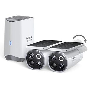 $99.99 | Baseus Solar Security Camera Wireless Outdoor, S1 Pro 2-Cam Kit at Amazon