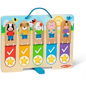 $6.45* | Melissa & Doug Wooden My Daily Day & Night Routines Chart at Amazon