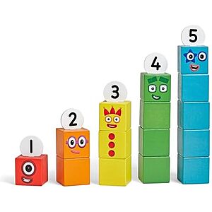 $8.99 | hand2mind Numberblocks One to Five Wooden Blocks at Amazon