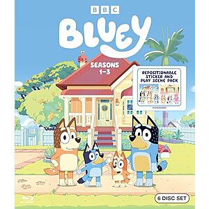 Bluey: Seasons 1-3 (Blu-ray) $23 