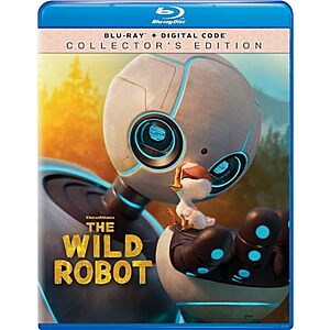 The Wild Robot: Collector's Edition (Blu-ray + Digital HD) $9 