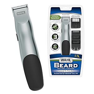 $10.39 | Wahl Groomsman Battery Operated Facial Hair Trimmer at Amazon