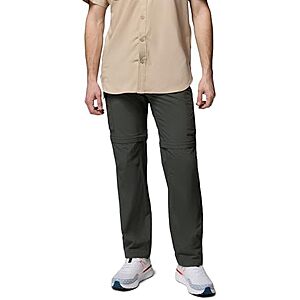 $18.99* | Columbia Men's Silver Ridge Convertible Pants (Gravel, Select Sizes) at Amazon