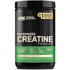 1.32 Lb Optimum Nutrition Micronized Creatine Monohydrate Powder (Unflavored) $19.75 w/ S&S