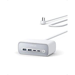 [Prime] $29.99* | Anker 7-in-1 Charging Station w/ 5' Cord (2x 65W USB-C, 2x USB-A, 3x AC) at Amazon