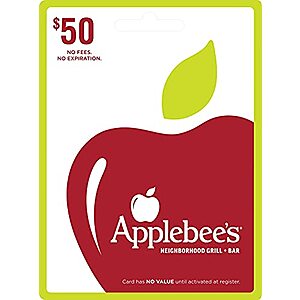 $40 | $50 Applebee's Gift Card at Amazon