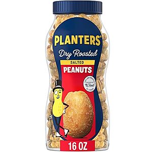 Select Accounts: 16-Oz Planters Dry Roasted Peanuts (Salted) $1.75 w/ S&S