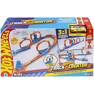 $15.89 | Hot Wheels Toy Car Track Set, Triple Loop Pack & 1:64 Scale Vehicle at Amazon