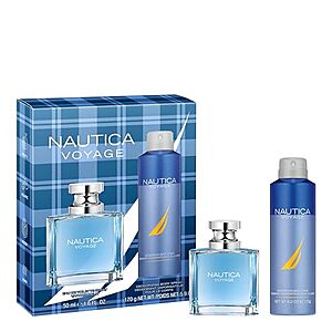 [SnS] $16.61 | Nautica Voyage Giftset, 1.6 fl oz EDT + 6 oz Deodorizing Body Spray at Amazon