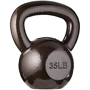 35-Lbs Amazon Basics Cast Iron Kettlebell $33 