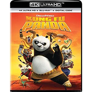Kung Fu Panda (4K UHD + Blu-ray + Digital) $10 