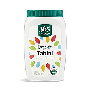 Select Accts / Areas: 16oz 365 by Whole Foods Market Organic Tahini $5.15 w/ S&S