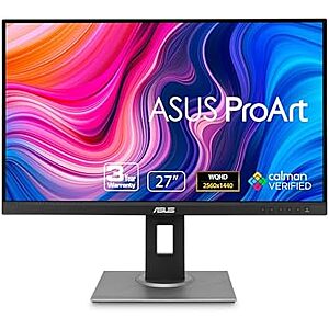 27" Asus ProArt PA278QV 2560x1440 IPS 100% sRGB Monitor $189 + Free S&H