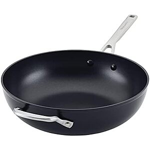 $69.99* | 12.25" KitchenAid Hard Anodized Induction Nonstick Stir Fry Pan/Wok w/ Helper Handle (Matte Black) at Amazon