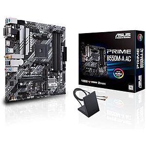 ASUS PRIME B550M-A WIFI II Micro-ATX DDR4 Motherboard $80 + Free S&H