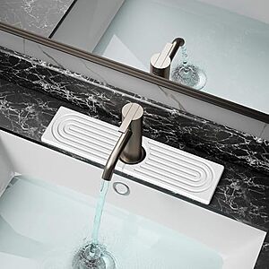 DK177 15.8" x 4" Kitchen Faucet Water Absorbing Stone Tray $7 