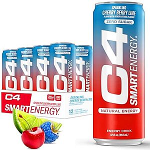 Select Accounts: 12-Pk 12-Oz Cellucor C4 Smart Energy Drink (Cherry Berry Lime) w/ S&S