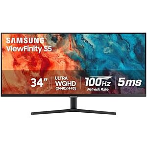 $199.99* | 34" Samsung ViewFinity S50GC 100Hz 1440p FreeSync HDR10 Monitor at Amazon