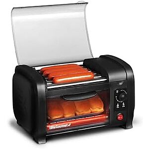 Elite Gourmet 4-Bun Hot Dog Toaster Oven $33.50 