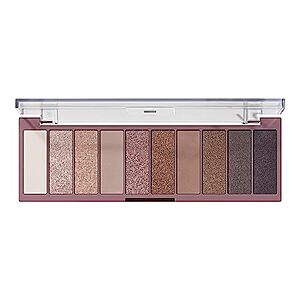 [SnS, AC] $4.95 | e.l.f. Perfect 10 Eyeshadow Palette, Ten Ultra-pigmented Shimmer & Matte Shades, Nude Rose Gold at Amazon
