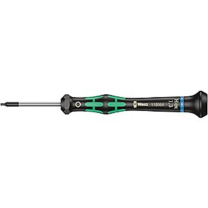 $5.26 | Wera - WER118064 05118064001 Kraftform Micro 2054 Hexagon Electronics Precision Screwdriver, 1.3mm Head, 40mm Blade Length at Amazon