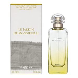 $64.99* | 3.3oz HERMES Le Jardin De Monsieur Li for Unisex Eau de Toilette Spray at Amazon