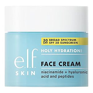 1.7-Oz e.l.f. SKIN Holy Hydration! SPF30 Face Cream .30 w/ S&S