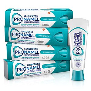 Select Accts: 4-Pk 4-Oz Sensodyne Pronamel Fresh Breath Enamel Toothpaste $15.05 w/ S&S