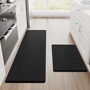 $19.11* | 2-pc StepRite Cushioned Anti Fatigue Kitchen Mats (black) at Amazon