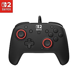 Turtle Beach Rematch Nintendo Switch 1 or 2 Wired Gaming Controller (Black/Red) (or less)