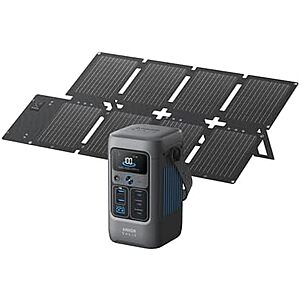 Anker SOLIX C200 DC 192Wh LiFePO4 Portable Power Station + 60W Solar Panel $180 + Free S&H