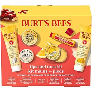 Select Accounts: 6-Pc Burt's Bees Tips & Toes Travel Gift Set $6.90 w/ S&S