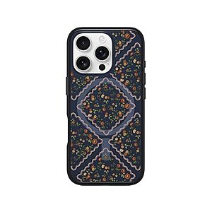 OtterBox Symmetry Case for iPhone 16 Pro (Floral Romance Blue) $5 + Free S&H w/ Prime