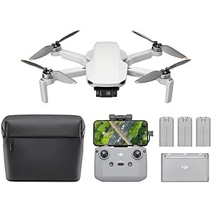 DJI Mini 4K Camera Drone Combo w/ 3 Batteries & RC-N1C Controller $309 + Free S&H