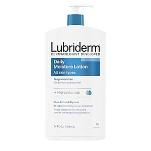 [SnS, AC] $6.62* | 24-Oz Lubriderm Daily Moisture Lotion + Pro-Ceramide (Fragrance Free) at Amazon