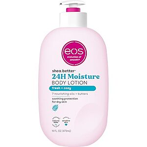 Select Accts: 16-Oz eos 24H Moisture Shea Better Body Lotion (Fresh & Cozy) 2 for $7 w/ S&S